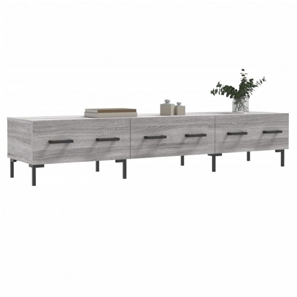 Meuble TV sonoma gris 150x36x30 cm bois d'ingénierie