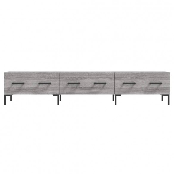 Meuble TV sonoma gris 150x36x30 cm bois d'ingénierie