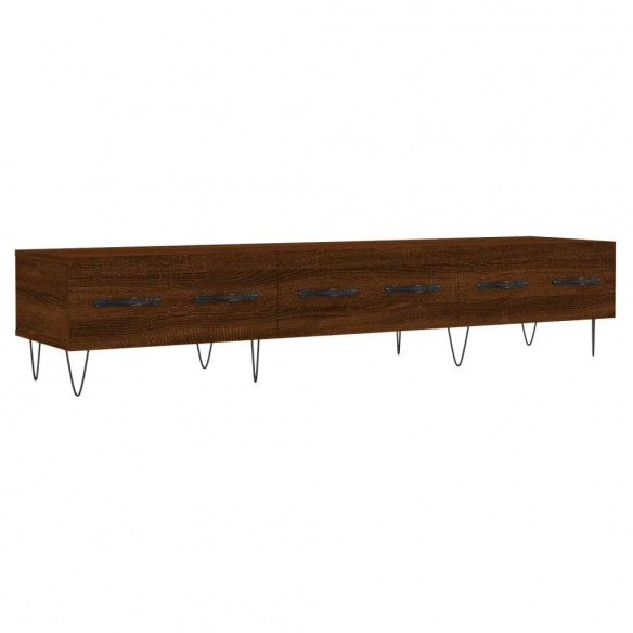 Meuble TV chêne marron 150x36x30 cm bois d'ingénierie