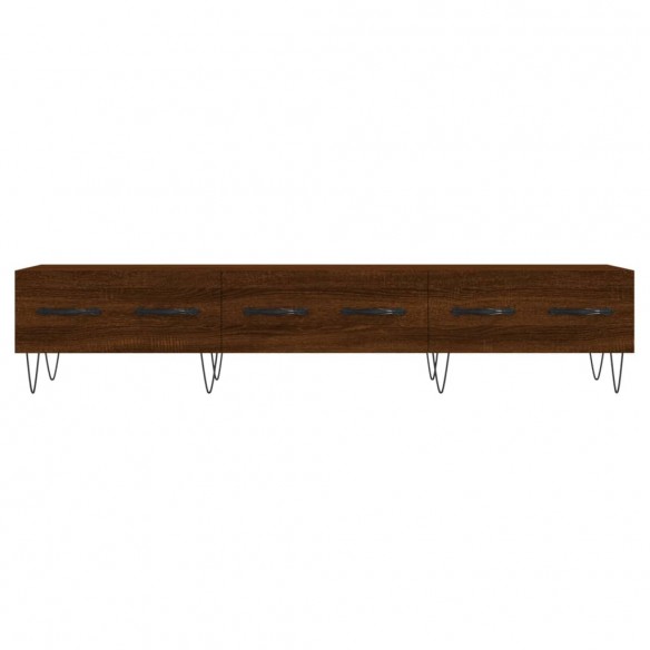 Meuble TV chêne marron 150x36x30 cm bois d'ingénierie