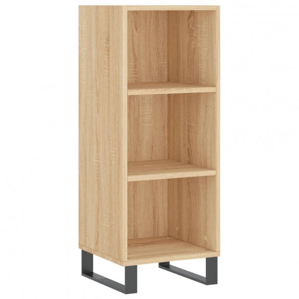 Buffet chêne sonoma 34,5x32,5x90 cm bois d'ingénierie