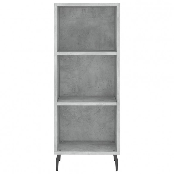 Buffet gris béton 34,5x32,5x90 cm bois d'ingénierie