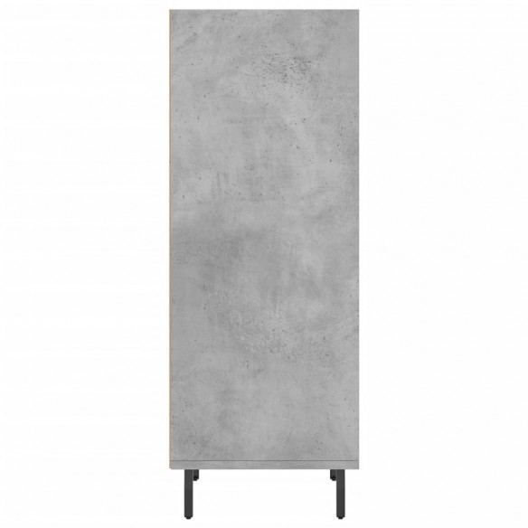 Buffet gris béton 34,5x32,5x90 cm bois d'ingénierie