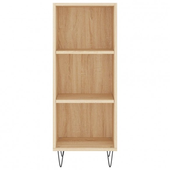 Buffet chêne sonoma 34,5x32,5x90 cm bois d'ingénierie