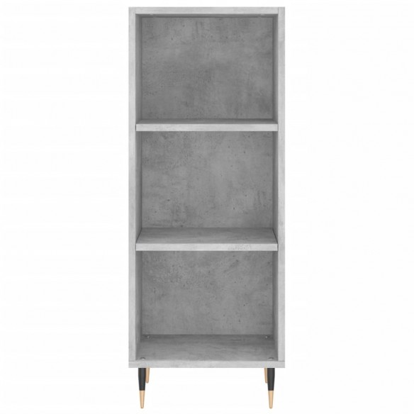 Buffet gris béton 34,5x32,5x90 cm bois d'ingénierie