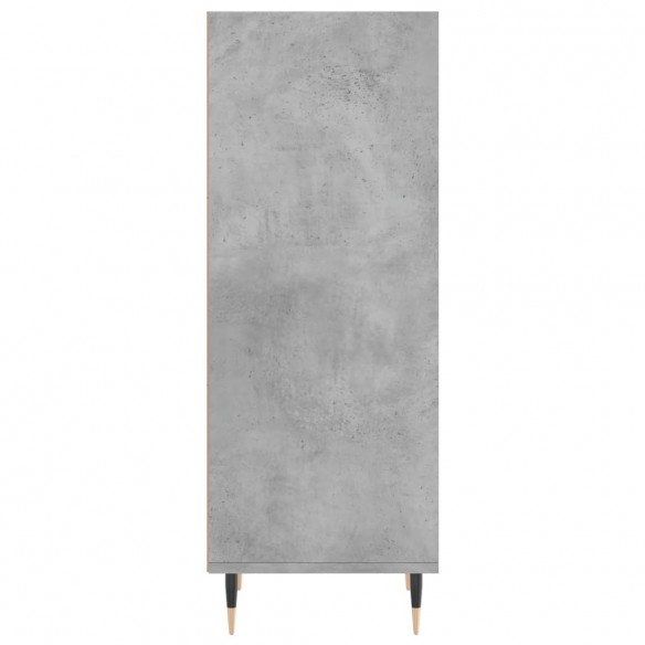 Buffet gris béton 34,5x32,5x90 cm bois d'ingénierie