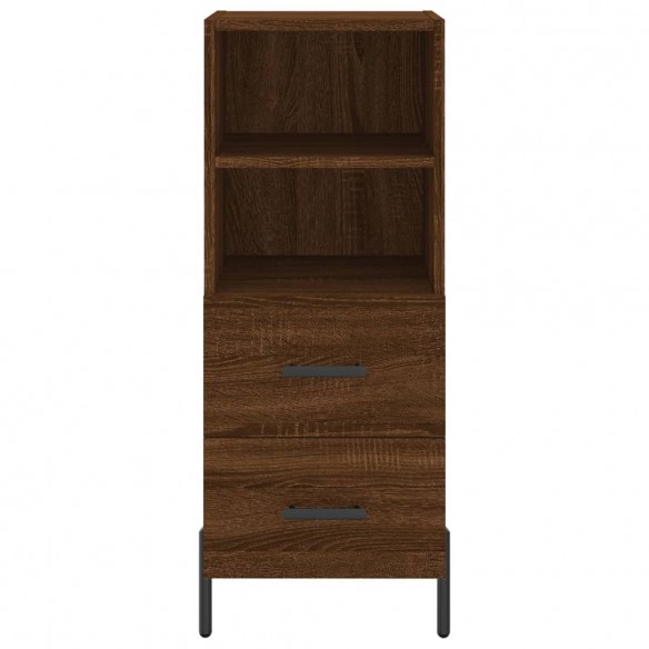 Buffet Chêne marron 34,5x34x90 cm Bois d'ingénierie