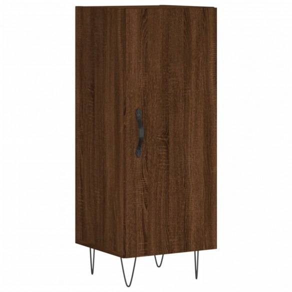 Buffet Chêne marron 34,5x34x90 cm Bois d'ingénierie