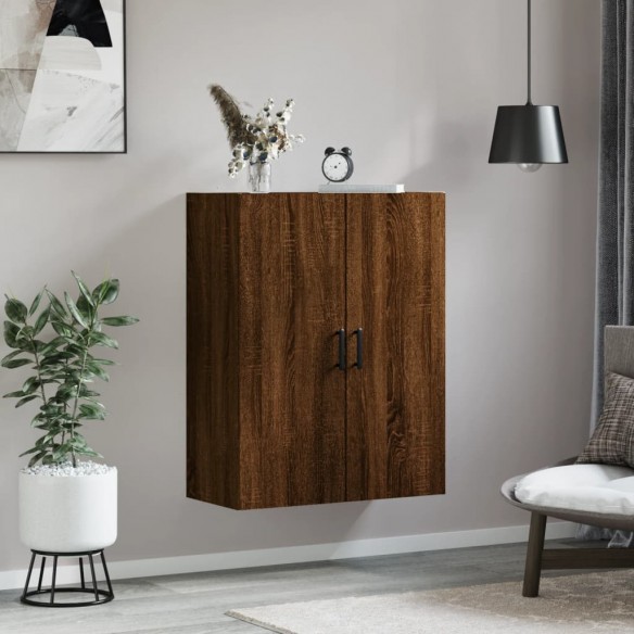 Armoire murale chêne marron 69,5x34x90 cm