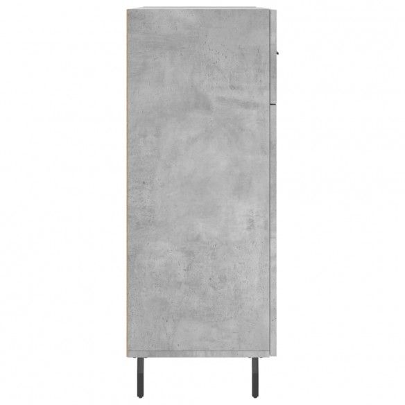 Buffet gris béton 69,5x34x90 cm bois d'ingénierie