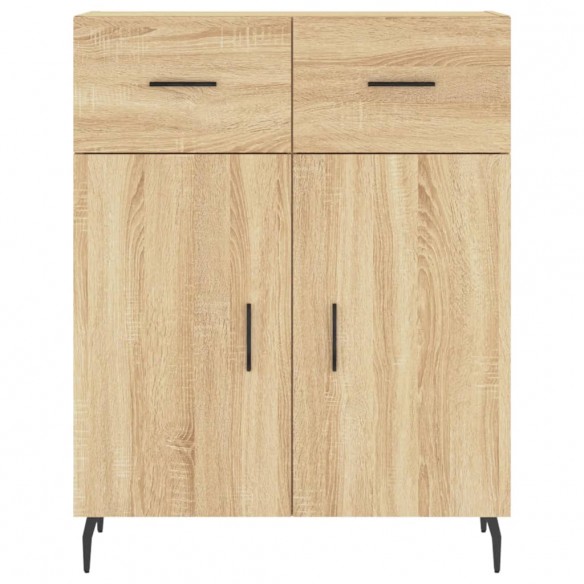 Buffet chêne sonoma 69,5x34x90 cm bois d'ingénierie