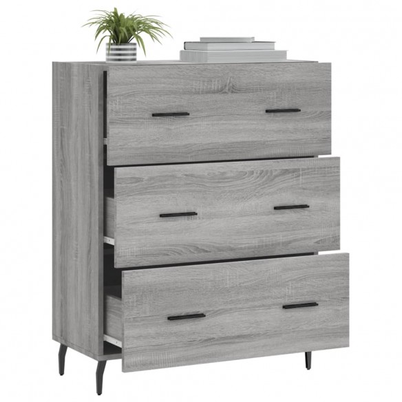 Buffet sonoma gris 69,5x34x90 cm bois d'ingénierie