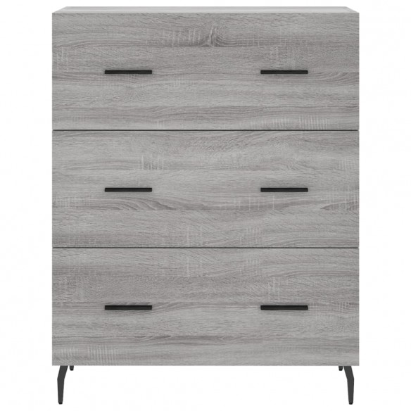 Buffet sonoma gris 69,5x34x90 cm bois d'ingénierie