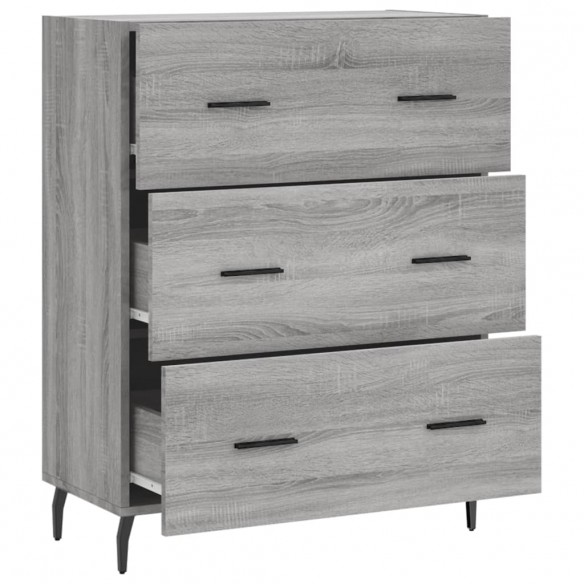 Buffet sonoma gris 69,5x34x90 cm bois d'ingénierie