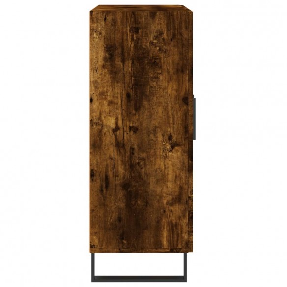 Buffet chêne fumé 69,5x34x90 cm bois d'ingénierie