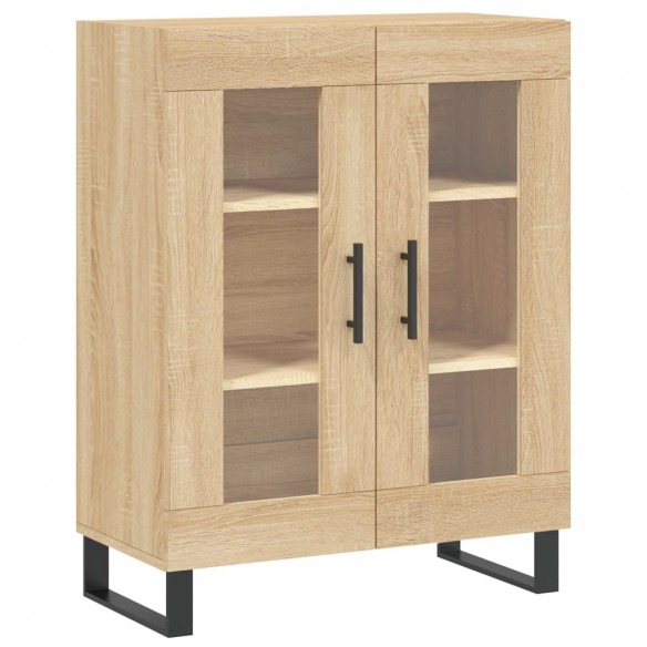 Buffet chêne sonoma 69,5x34x90 cm bois d'ingénierie