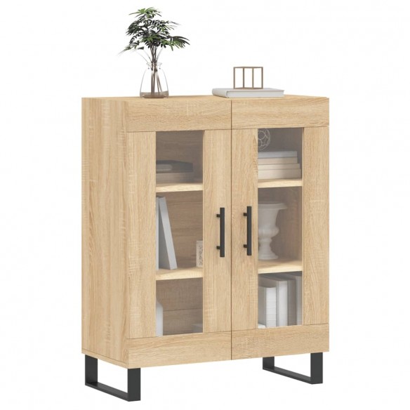 Buffet chêne sonoma 69,5x34x90 cm bois d'ingénierie