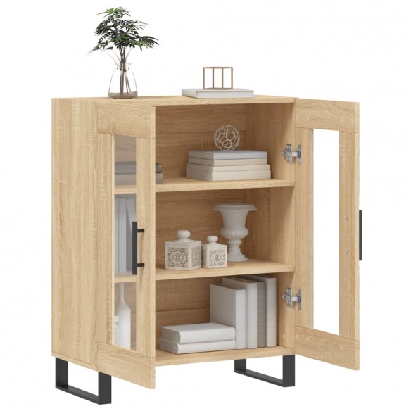 Buffet chêne sonoma 69,5x34x90 cm bois d'ingénierie