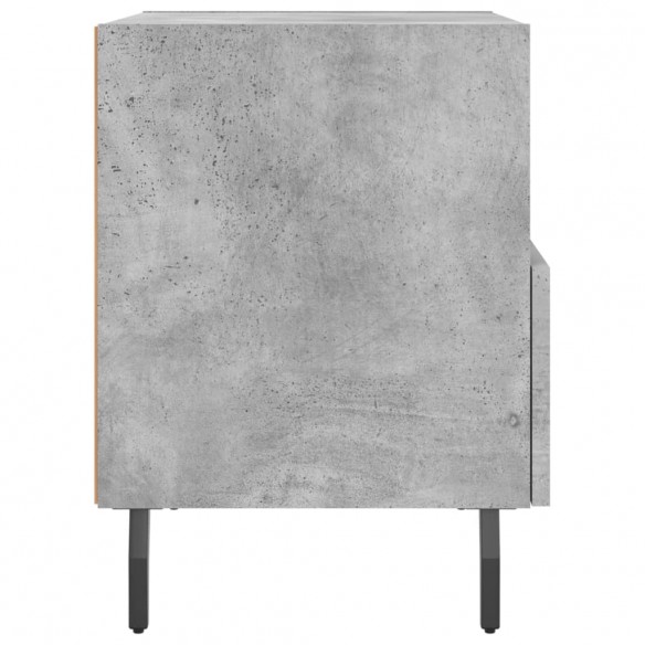 Table de chevet gris béton 40x35x47,5 cm bois d’ingénierie