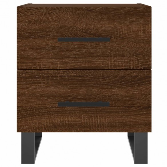 Table de chevet chêne marron 40x35x47,5 cm bois d’ingénierie