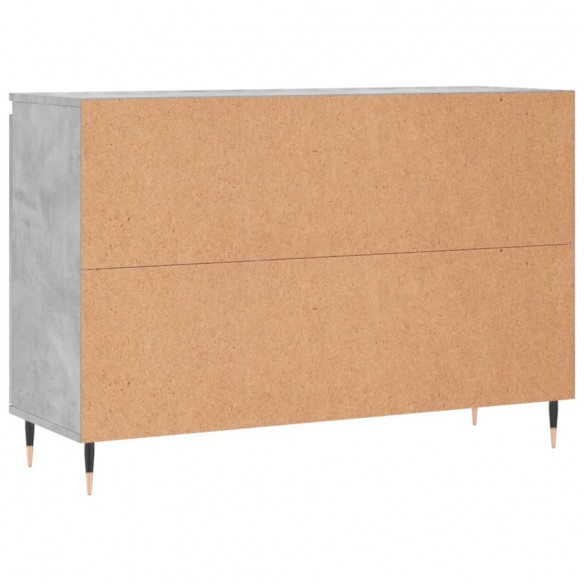 Buffet gris béton 104x35x70 cm bois d'ingénierie