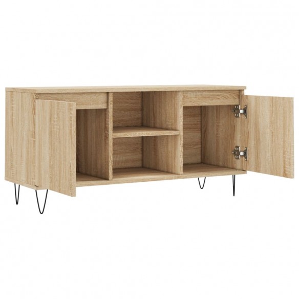 Meuble TV chêne sonoma 104x35x50 cm bois d'ingénierie