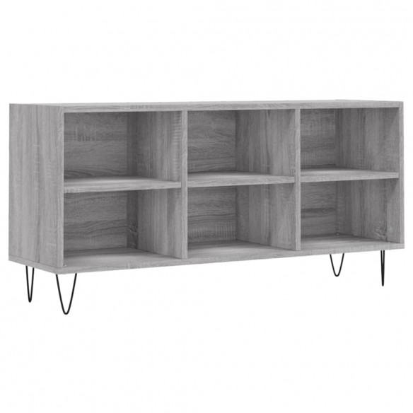 Meuble TV sonoma gris 103,5x30x50 cm bois d'ingénierie