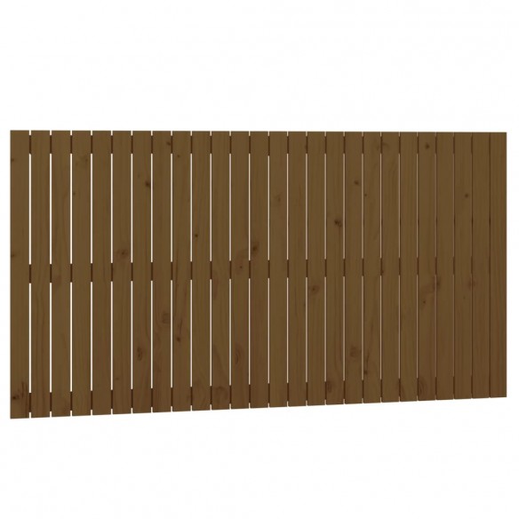 Tête de lit murale Marron miel 166x3x90 cm Bois massif de pin