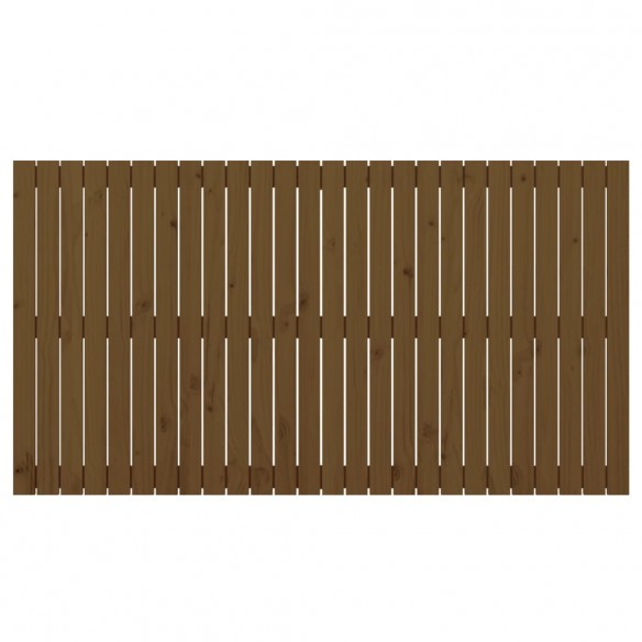 Tête de lit murale Marron miel 166x3x90 cm Bois massif de pin