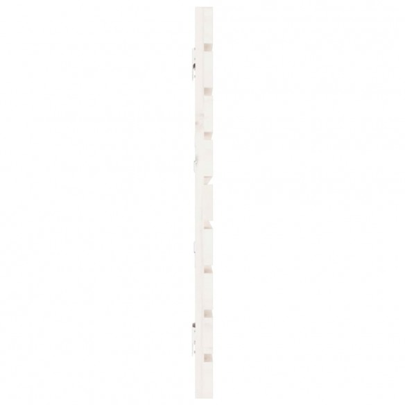 Tête de lit murale Blanc 206x3x63 cm Bois massif de pin