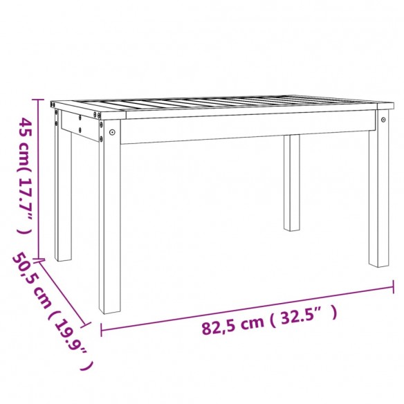 Table de jardin 82,5x50,5x45 cm bois massif de douglas