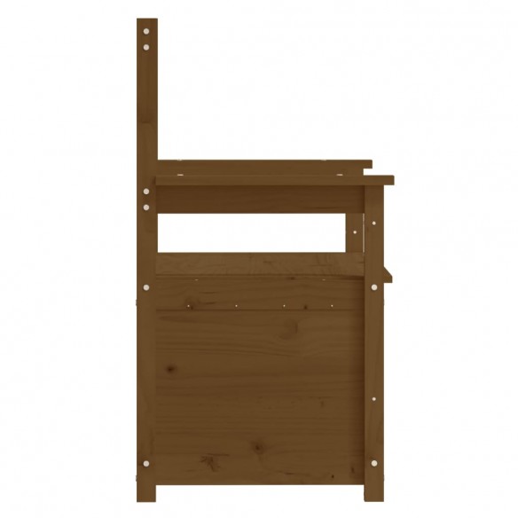 Banc Marron miel 112,5x51,5x96,5 cm Bois de pin massif