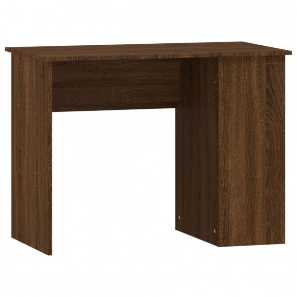 Bureau chêne marron 100x55x75 cm bois d'ingénierie