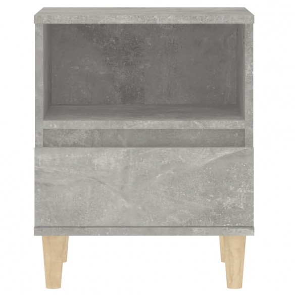 Tables de chevet 2 pcs Gris béton 40x35x50 cm