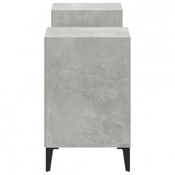 Meuble TV Gris béton 160x35x55 cm Bois d'ingénierie