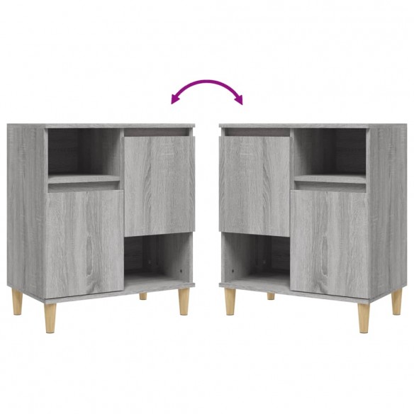 Buffet Sonoma gris 60x35x70 cm Bois d'ingénierie