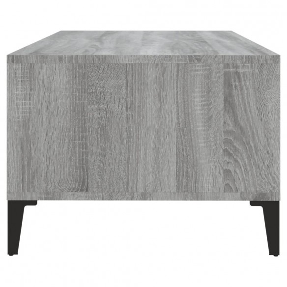 Table basse Sonoma gris 90x50x36,5 cm Bois d'ingénierie