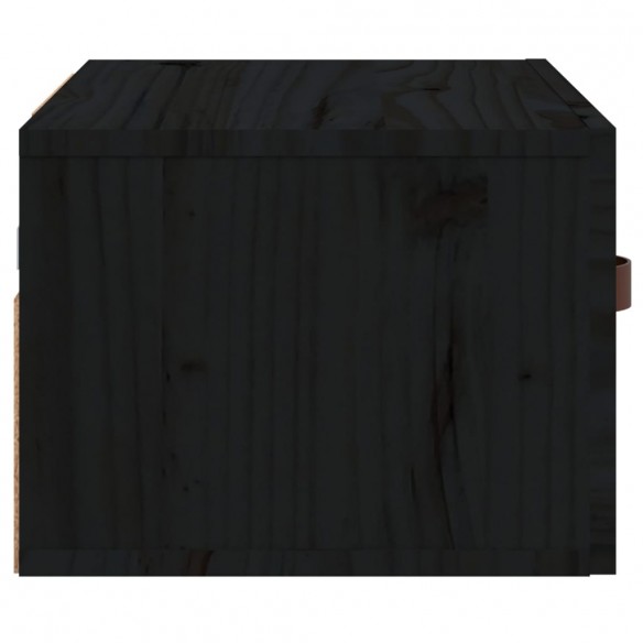 Table de chevet murale Noir 40x29,5x22 cm