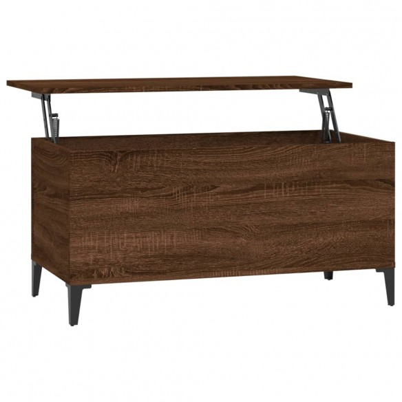 Table basse Chêne marron 90x44,5x45 cm Bois d'ingénierie