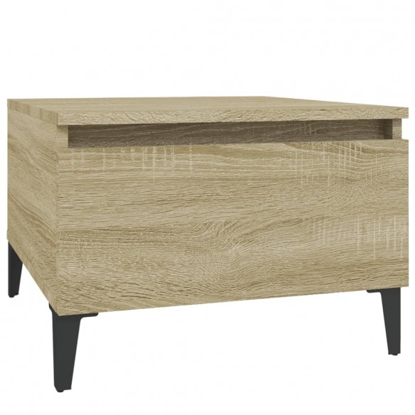 Table d'appoint Chêne sonoma 50x46x35 cm Bois d'ingénierie