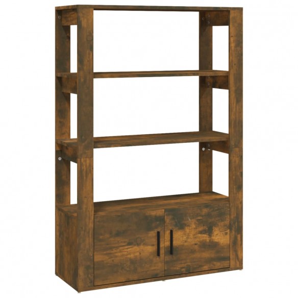 Buffet Chêne fumé 80x30x119,5 cm Bois d'ingénierie