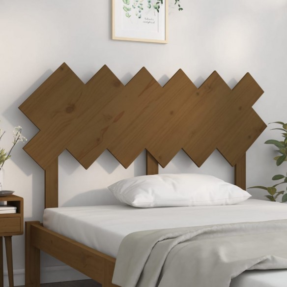 Tête de lit Marron miel 132x3x81 cm Bois massif de pin