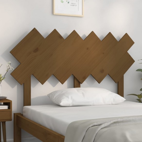 Tête de lit Marron miel 122,5x3x80,5 cm Bois massif de pin