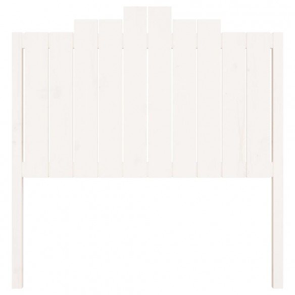 Tête de lit Blanc 106x4x110 cm Bois massif de pin