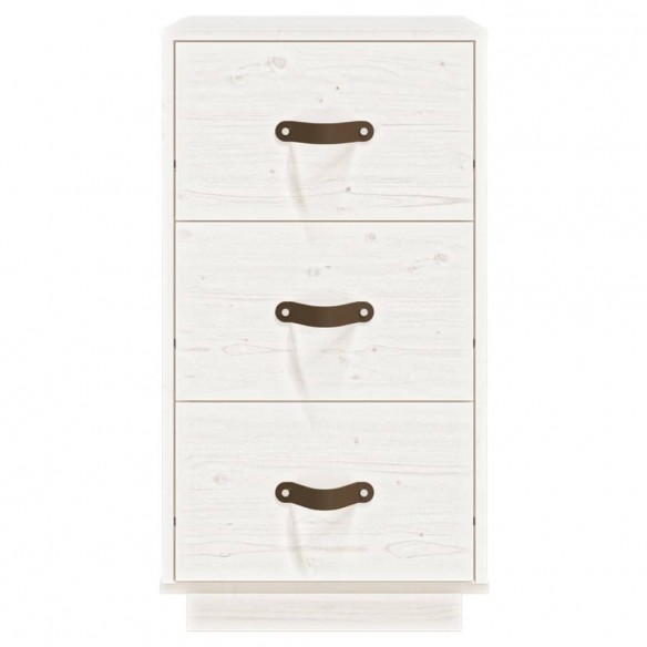 Tables de chevet 2 pcs Blanc 40x40x75 cm Bois de pin massif