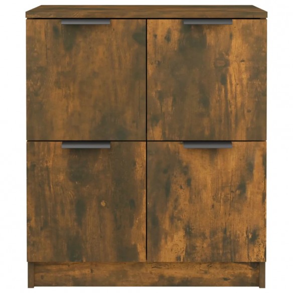 Buffet Chêne fumé 60x30x70 cm Bois d'ingénierie