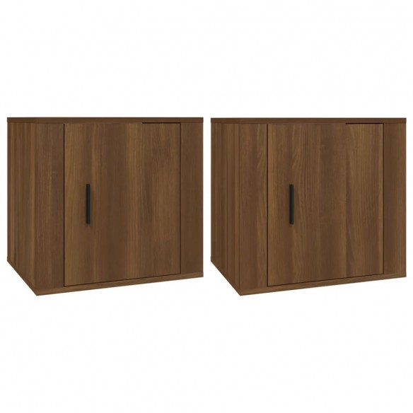 Tables de chevet 2 pcs Chêne marron 50x39x47 cm