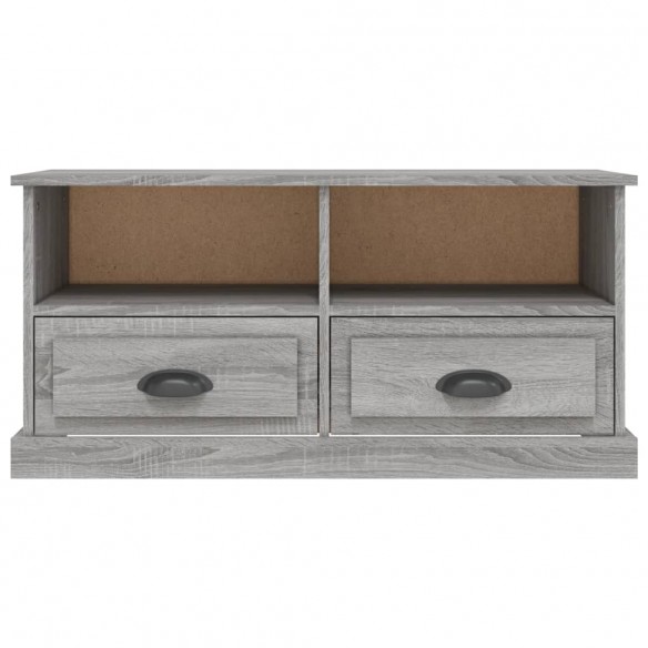 Meuble TV sonoma gris 93x35,5x45 cm bois d'ingénierie