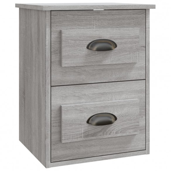 Tables de chevet murales 2 pcs sonoma gris 41,5x36x53 cm