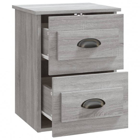 Tables de chevet murales 2 pcs sonoma gris 41,5x36x53 cm